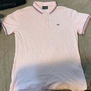 Emporio armani-pink polo
